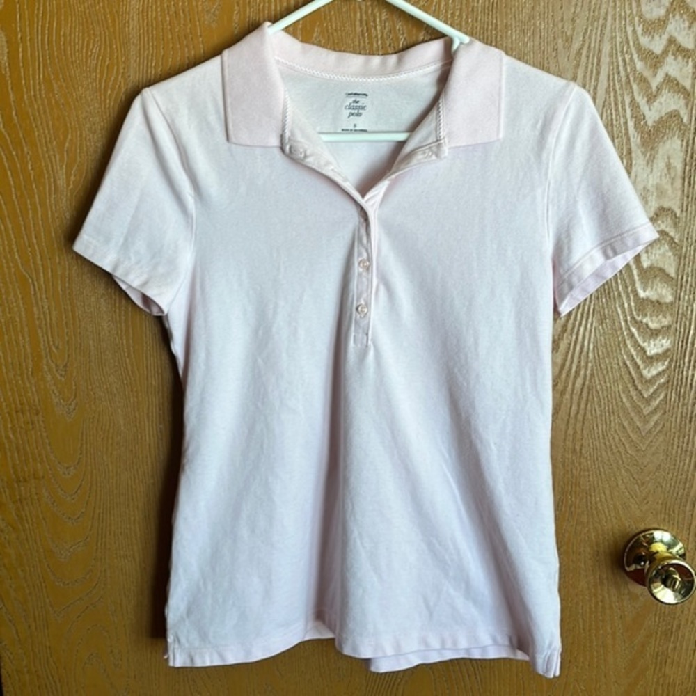 Croft & Barrow The Classic Polo in light pink Size Small